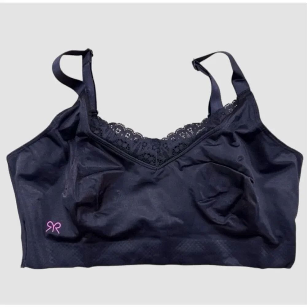 Ruby Ribbon Diva Lace Demiette Bra Black Nwt Size 32